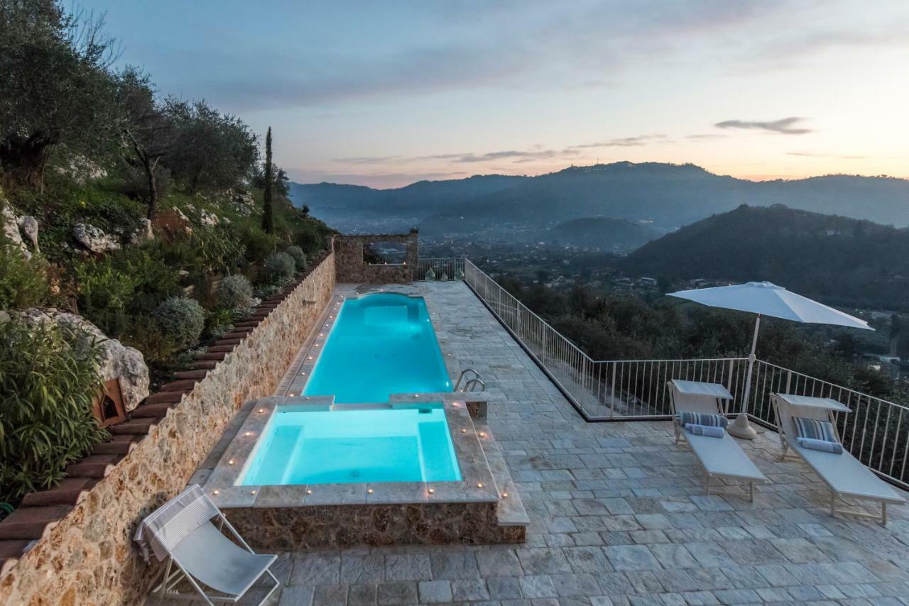 Charming Farmhouse In The Hills, Private Pool, Sea View, Dream Panorama Camaiore Exterior foto